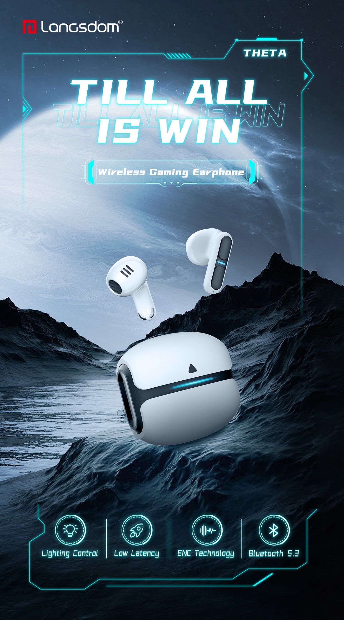 Langsdom TG11 Theta Auriculares Bluetooth